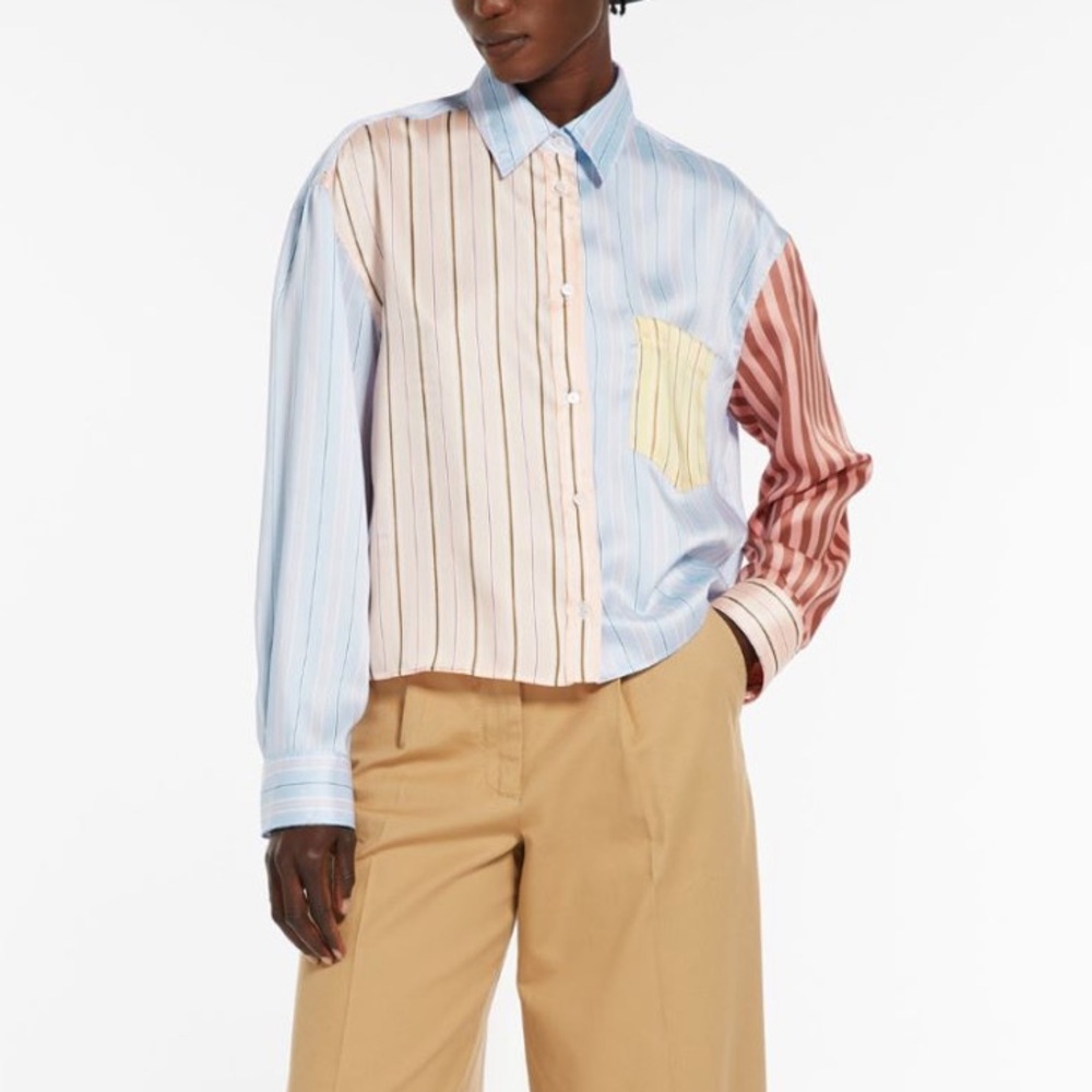 WEEKEND MAX MARA Striped Twill Shirt